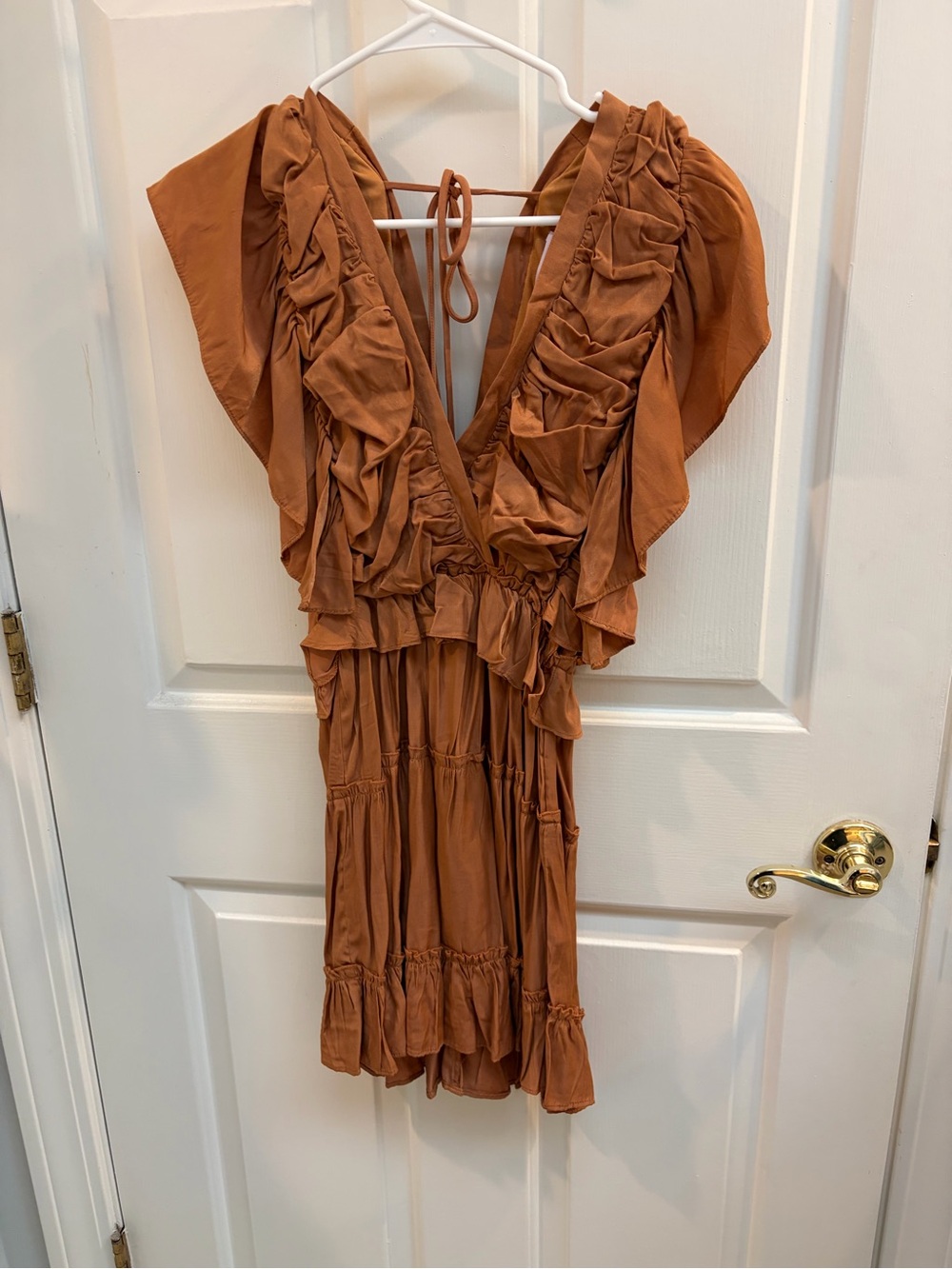 Pink Lily Rust Orange Swing Dress